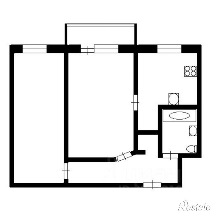 2-комн квартира Казань