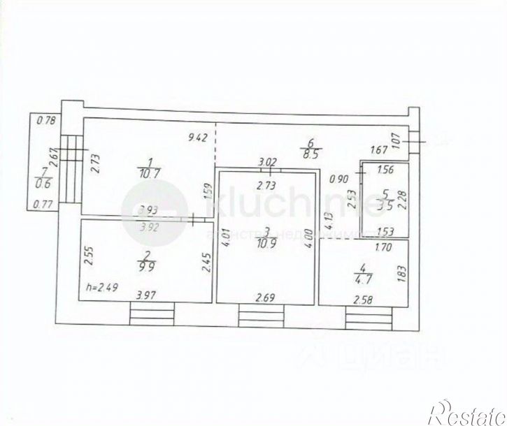 3-комн квартира ул Даурская, 16А,  д. 16А