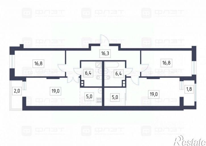 3-комн квартира ул Горьковское Шоссе, 2А,  д. 2А