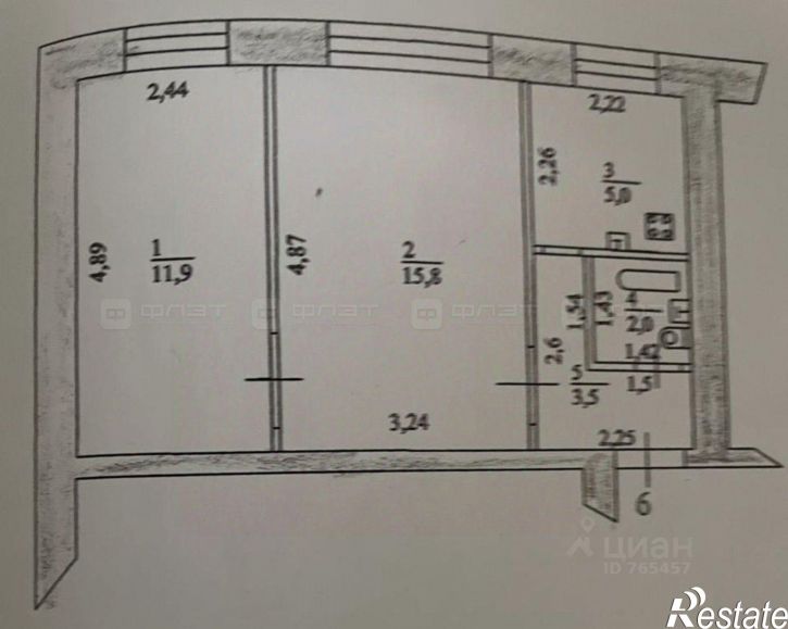 2-комн квартира ул Круговая, 2,  д. 2