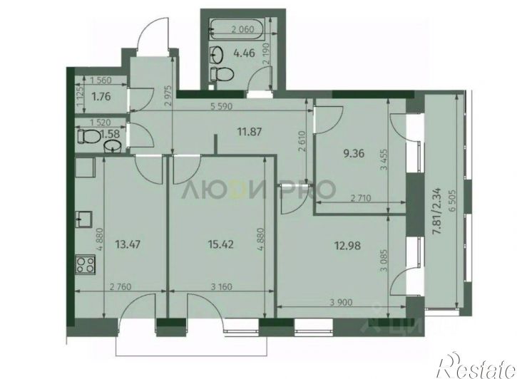 3-комн квартира ул Бухарская, 32,  д. 32