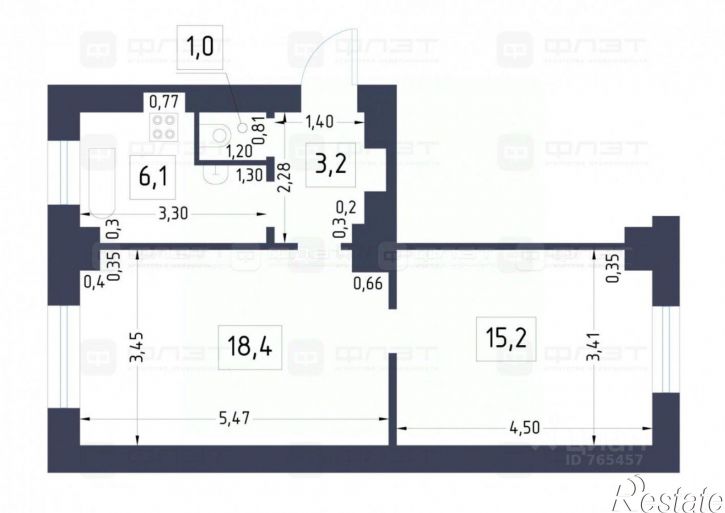2-комн квартира Катановский пер, 2,  д. 2
