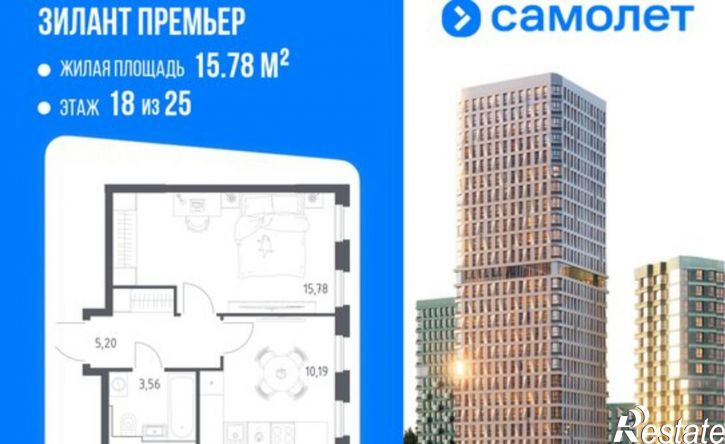 1-комн квартира в новом доме Республика Татарстан (Татарстан), Советский район, жилой массив Дальний, улица Крыло