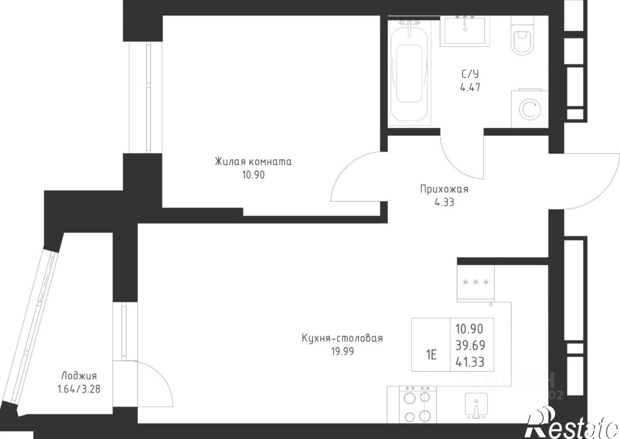 Купить квартиру за 9 795 210 рублей