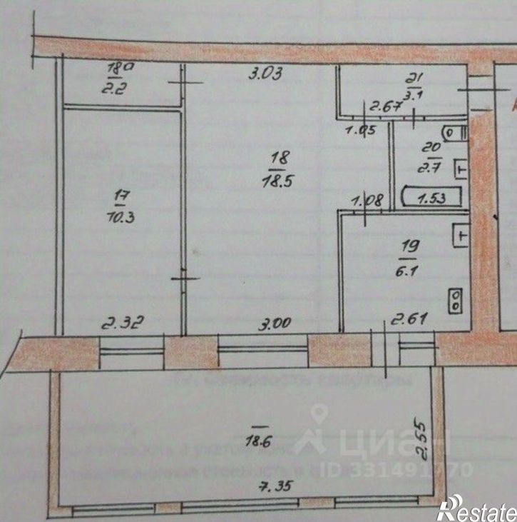 2-комн квартира ул Актайская, 17,  д. 17