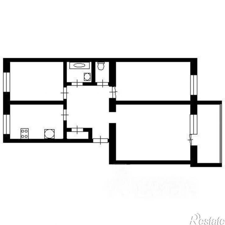 3-комн квартира ул Хусаина Мавлютова, 31,  д. 31