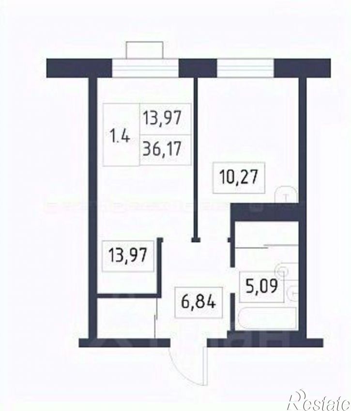 1-комн квартира Татарстан, Приволжский, ул. Ярышлар, 8