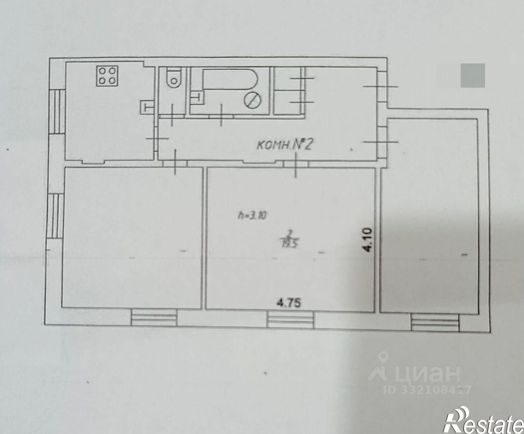 Купить квартиру за 1 699 000 рублей на ул Рахимова, 33