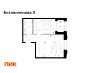 1-комн, 43 кв м, этаж 6/10 ул Дальняя, 9