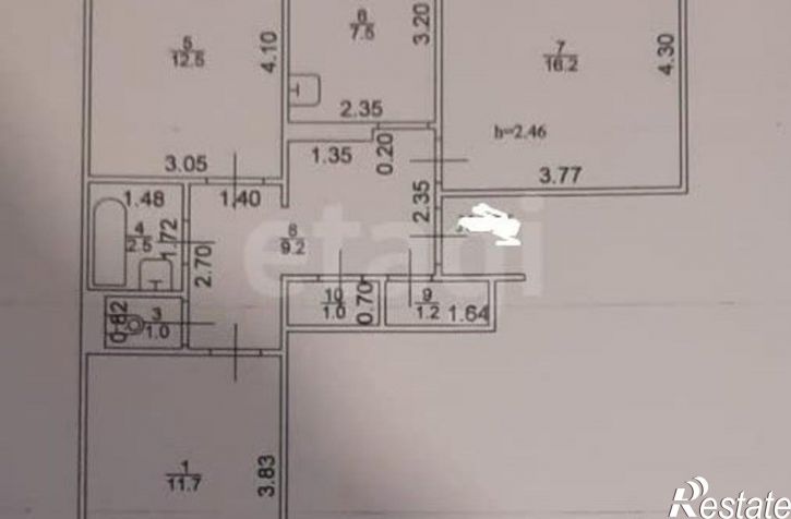 3-комн квартира ул Космонавтов, 28,  д. 28
