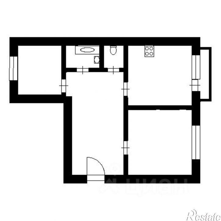2-комн квартира ул Сары Садыковой, 22,  д. 22