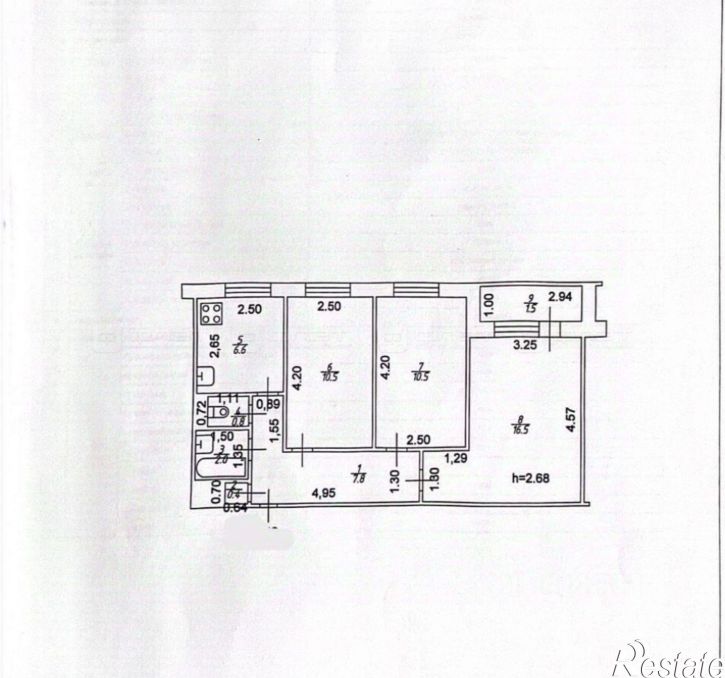 3-комн квартира ул Кулахметова, 3,  д. 3