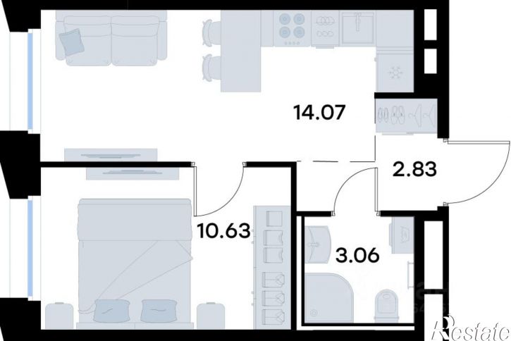 1-комн квартира в новом доме ул Профессора Мухамедьярова, 31Б,  д. 31Б
