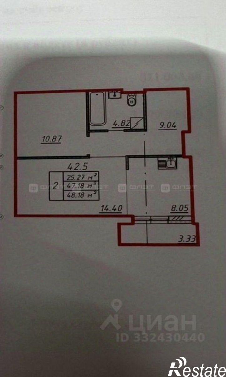 2-комн квартира ул Архитектора Гайнутдинова, 26 2,  д. 26 2,  к. 2