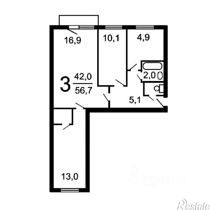 3-комн квартира ул Бондаренко, 15А,  д. 15А