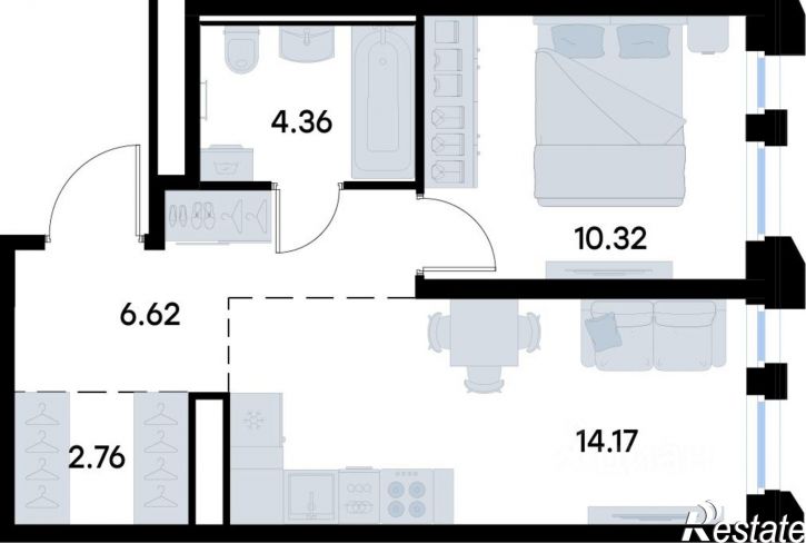 1-комн квартира в новом доме ул Профессора Мухамедьярова, 31Б,  д. 31Б
