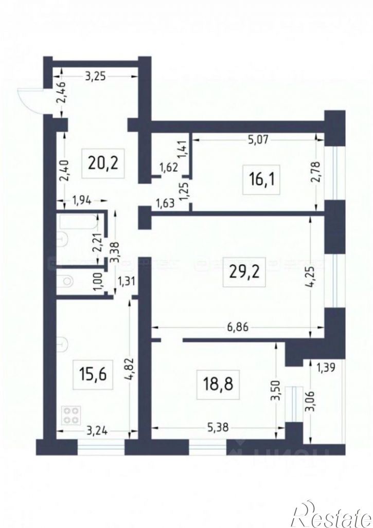 3-комн квартира ул Адоратского, 17,  д. 17