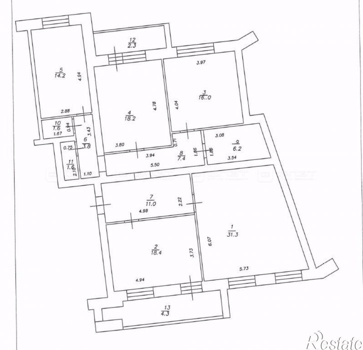 4-комн квартира ул. Академика Губкина, дом 52А