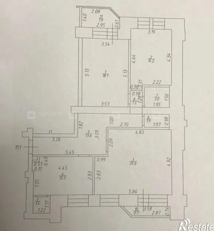 3-комн квартира ул. Зур Урам, дом 1