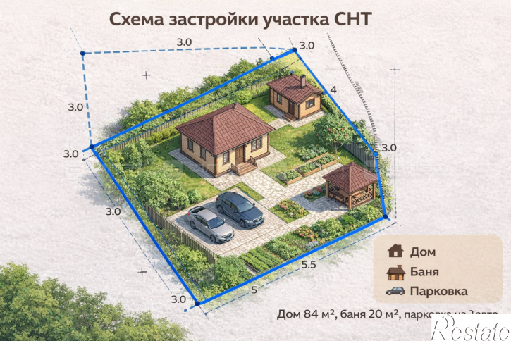 Земельный участок снт. СНТ Овощник-3, дом 594