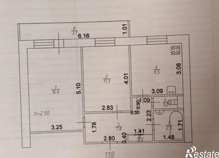 2-комн квартира ул. Рихарда Зорге, дом 84