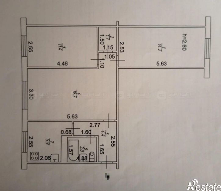 3-комн квартира ул. Восстания, дом 53