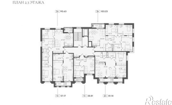 3-комн квартира в новом доме ул Большая, 58,  д. 58