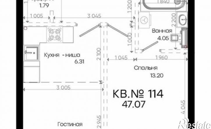 2-комн квартира в новом доме ул Аскара Шейх-Али, 1 4,  д. 1 4,  к. 4