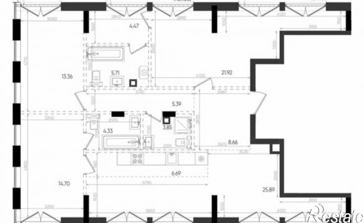 3-комн квартира в новом доме ул Аскара Шейх-Али, 1 4,  д. 1 4,  к. 4
