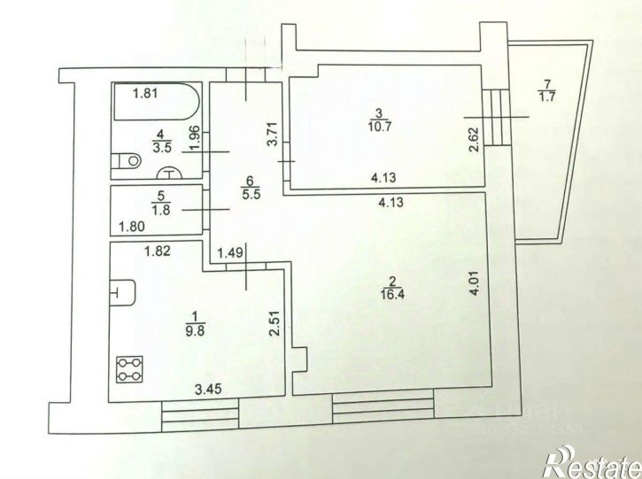 2-комн квартира ул Дубравная, 28а,  д. 28а