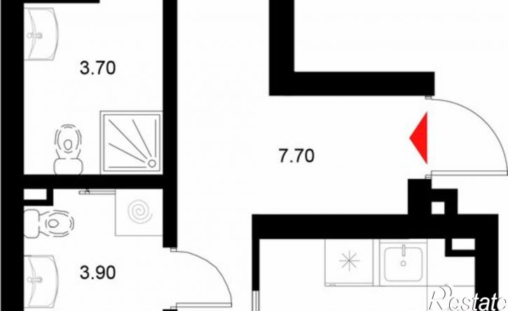 2-комн квартира в новом доме ул Техническая, 21А,  д. 21А
