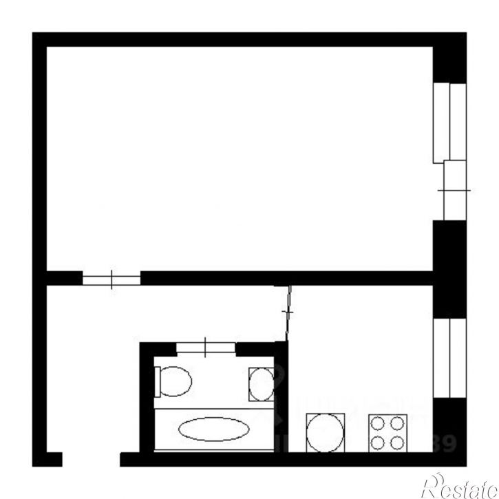 1-комн квартира ул Лесгафта, 18,  д. 18
