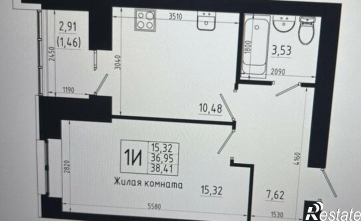1-комн квартира в новом доме ул Аделя Кутуя, 181,  д. 181