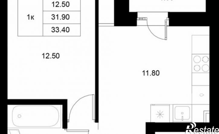 1-комн квартира в новом доме ул Техническая, 21А,  д. 21А