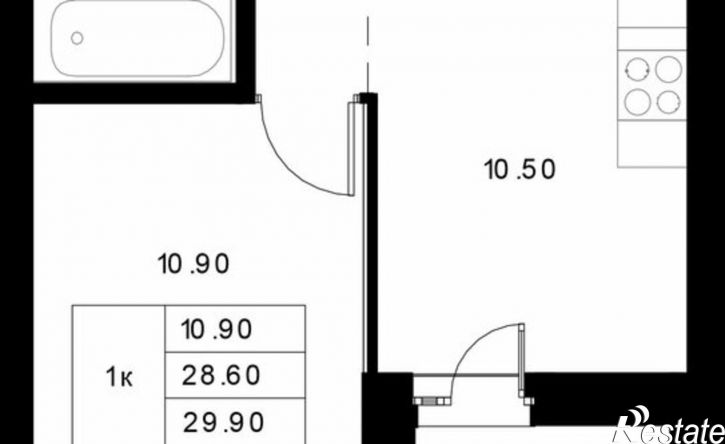 1-комн квартира в новом доме ул Техническая, 21А,  д. 21А