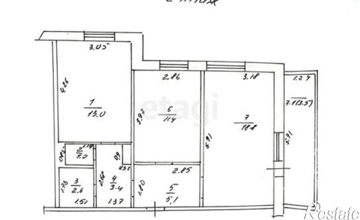 2-комн квартира ул Карбышева, 58А,  д. 58А