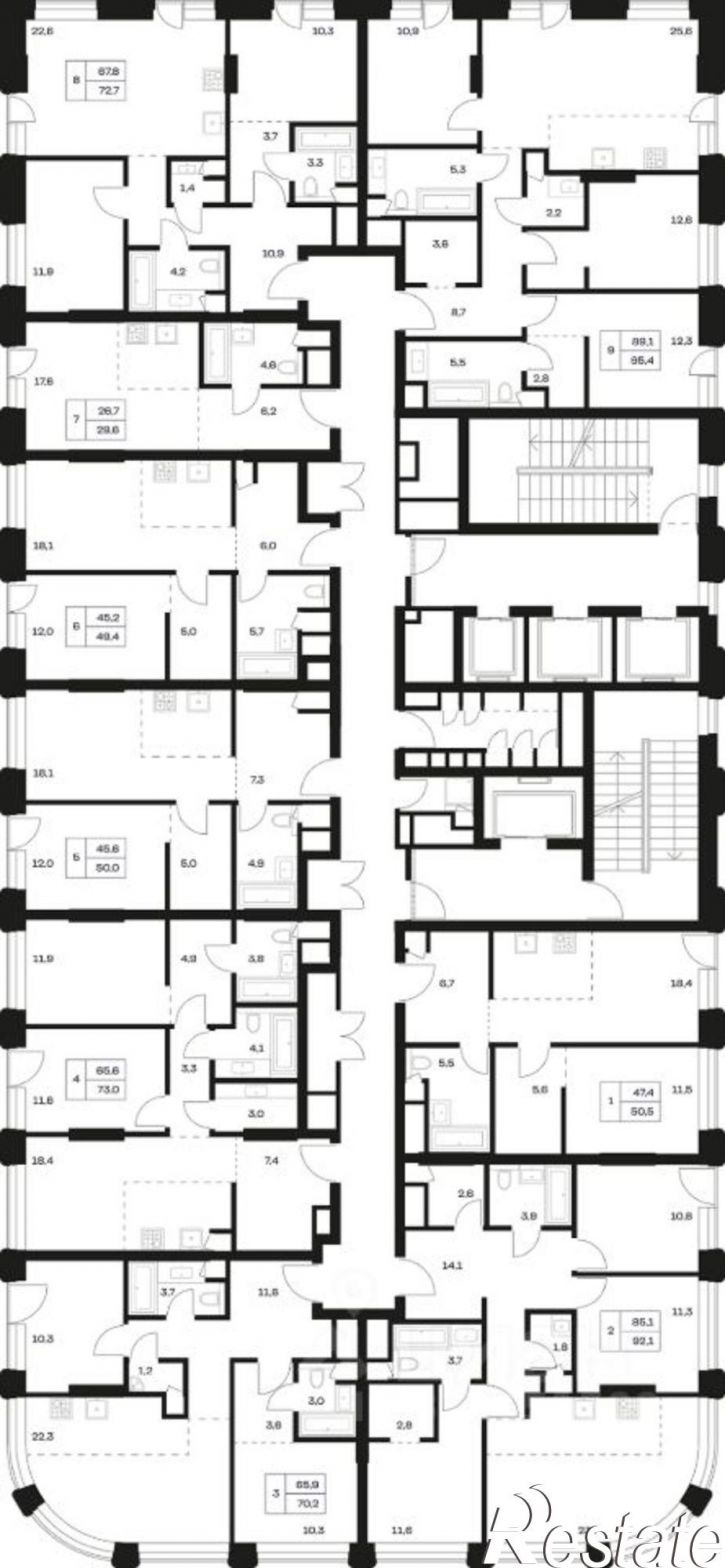 3-комн квартира в новом доме
