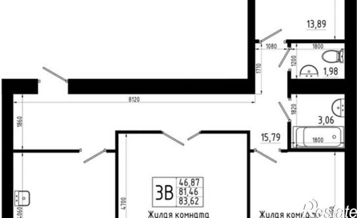 3-комн квартира в новом доме ул Аделя Кутуя, 181,  д. 181
