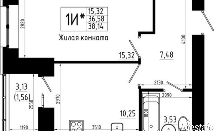 1-комн квартира в новом доме ул Аделя Кутуя, 181,  д. 181