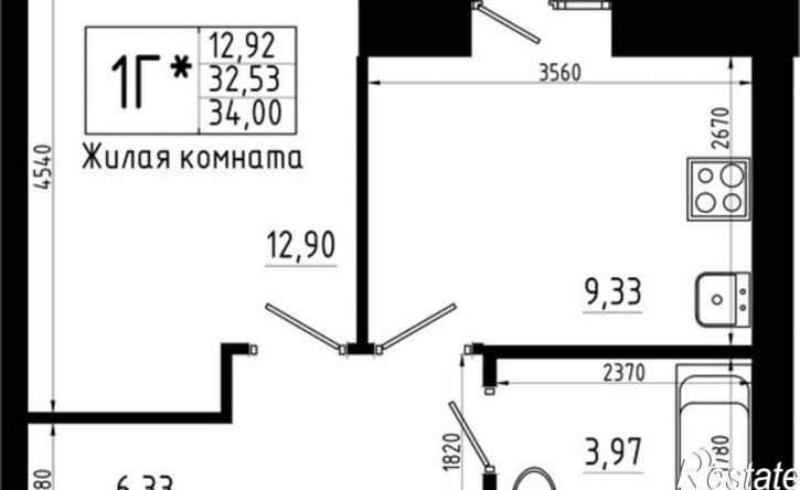 1-комн квартира в новом доме ул Аделя Кутуя, 181,  д. 181