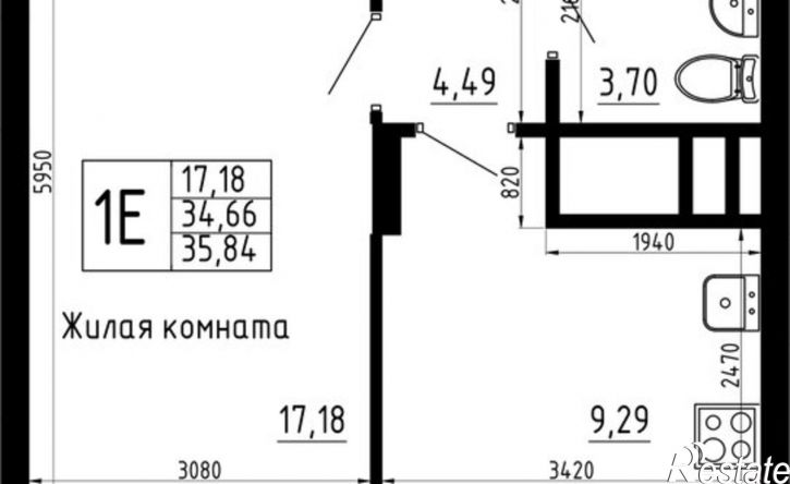 1-комн квартира в новом доме ул Аделя Кутуя, 181,  д. 181
