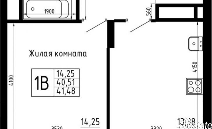 1-комн квартира в новом доме ул Аделя Кутуя, 181,  д. 181