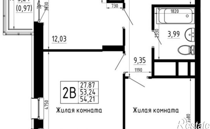 2-комн квартира в новом доме ул Аделя Кутуя, 181,  д. 181