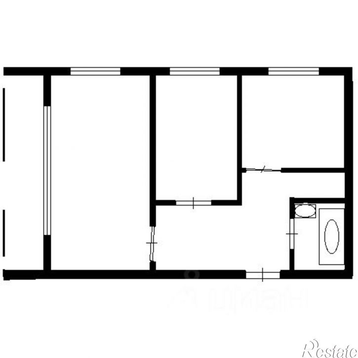 2-комн квартира ул Четаева, 35,  д. 35