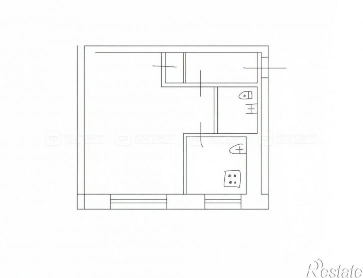 1-комн квартира ул. Клары Цеткин, дом 13