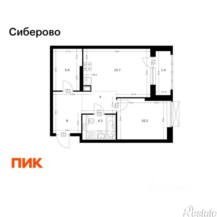 1-комн квартира в новом доме ул Халитова, 4А,  д. 4А