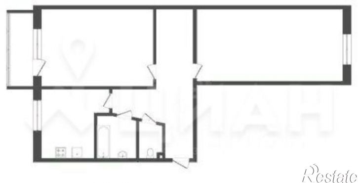2-комн квартира ул Пушкина, 3,  д. 3