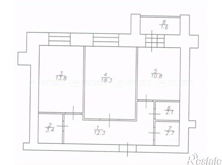2-комн квартира ул Серова, 51/11,  д. 51/11