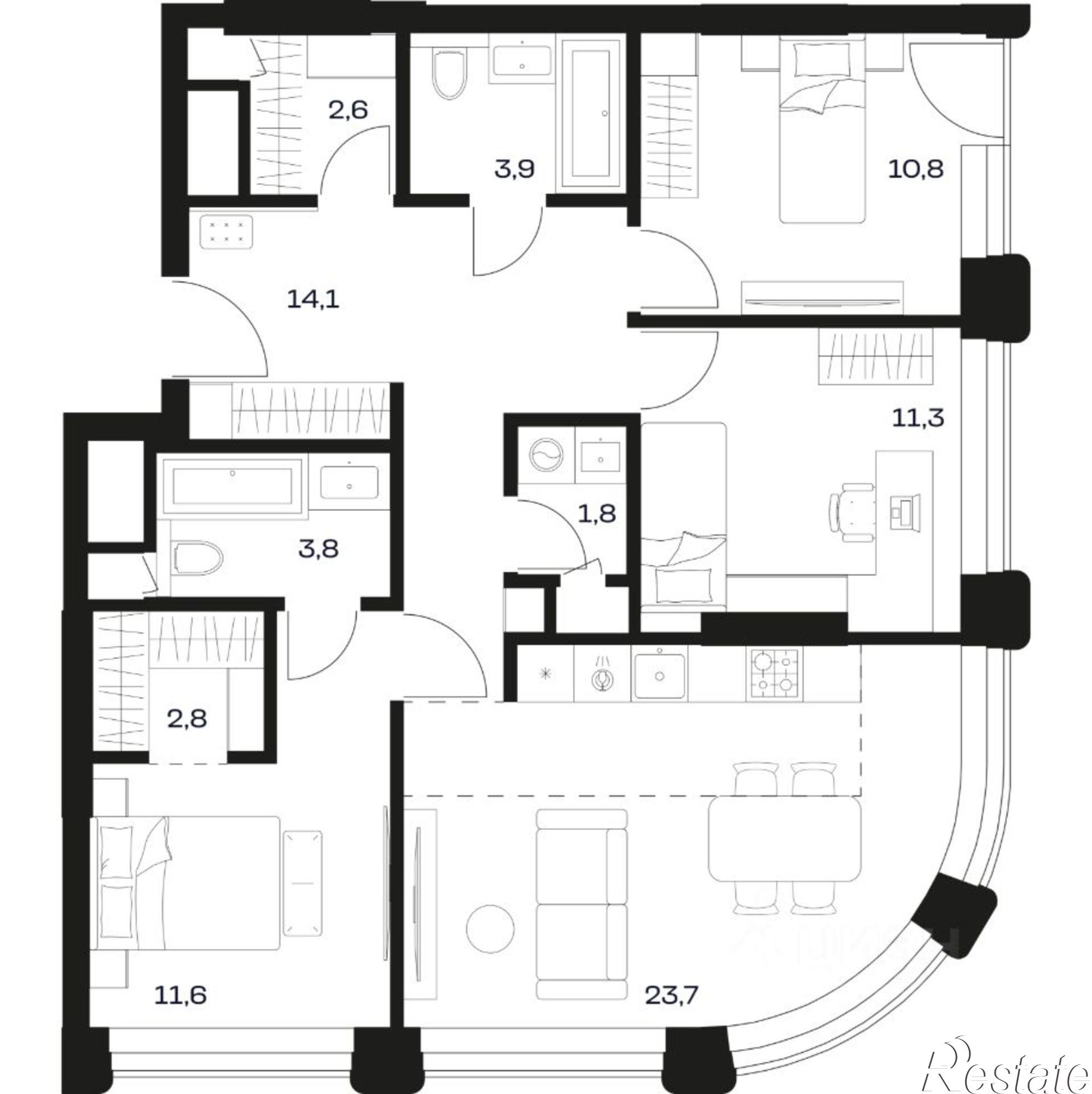 Купить квартиру за 66 312 000 рублей