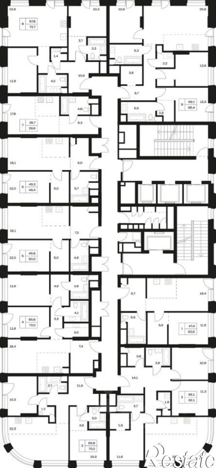 3-комн квартира в новом доме